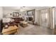 Bright and airy living room with fireplace and sliding glass doors at 1018 W Ivanhoe St, Chandler, AZ 85224