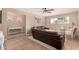 Inviting living room with a brown leather sectional and a seating area at 1018 W Ivanhoe St, Chandler, AZ 85224