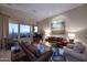 Living room with large windows and city views at 12887 N 135 St, Scottsdale, AZ 85259