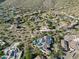 Aerial view of community showing home's location at 12950 N 119Th St, Scottsdale, AZ 85259