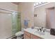 Clean bathroom with a walk-in shower and updated vanity at 12950 N 119Th St, Scottsdale, AZ 85259