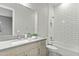 Clean bathroom with white subway tiles and modern vanity at 13222 E Ranch Gate Rd, Scottsdale, AZ 85255