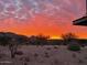 Stunning sunset view over desert mountains at 13222 E Ranch Gate Rd, Scottsdale, AZ 85255