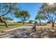 Golf course path with trees and desert landscape at 13827 W Junipero Dr, Sun City West, AZ 85375