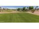 Expansive green grass golf course with pond at 13827 W Junipero Dr, Sun City West, AZ 85375