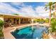 Stunning pool and patio area perfect for entertaining at 13827 W Junipero Dr, Sun City West, AZ 85375