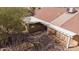 Aerial view of backyard with pergola and gravel landscaping at 14731 W Trading Post Dr, Sun City West, AZ 85375