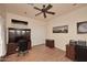 Home office with wood furniture and hardwood floors at 2105 E Kerry Ln, Phoenix, AZ 85024