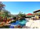 Relaxing backyard oasis with a waterfall pool at 2105 E Kerry Ln, Phoenix, AZ 85024