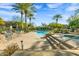 Community pool area with grills and spa at 21320 N 56Th St # 1133, Phoenix, AZ 85054