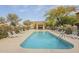 Community pool with lounge chairs and shaded areas at 2250 E Deer Valley Rd # 48, Phoenix, AZ 85024