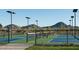 Outdoor pickleball courts with mountain views at 2444 W Rowel Rd, Phoenix, AZ 85085