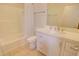 Clean bathroom, featuring a bathtub, toilet and vanity at 3015 W Paraiso Dr, Eloy, AZ 85131