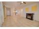 Open concept living room and kitchen with tile flooring at 3015 W Paraiso Dr, Eloy, AZ 85131