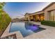 Stunning pool and patio with mountain views at 42405 N Anthem Creek Dr, Anthem, AZ 85086