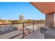 Balcony with seating and distant city views at 4750 N Central Ave # A3, Phoenix, AZ 85012