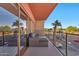 Private balcony with seating and city view at 4750 N Central Ave # A3, Phoenix, AZ 85012