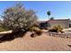 Ranch style home with nicely landscaped front yard, featuring drought-tolerant plants at 4842 E Surrey Ave, Scottsdale, AZ 85254