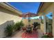 Inviting patio with dining area and grill at 6151 E Harvard St, Scottsdale, AZ 85257