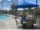 Relaxing poolside seating area at 6151 E Harvard St, Scottsdale, AZ 85257