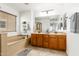 Double vanity bathroom with soaking tub and updated fixtures at 6845 S 7Th Ln, Phoenix, AZ 85041