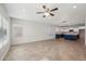 Open concept kitchen with blue cabinets and an island at 687 E Cleveland Ct, San Tan Valley, AZ 85140