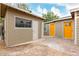 Backyard view with shed and brick pavers at 1022 E Mariposa St, Phoenix, AZ 85014