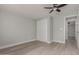 Bedroom with double door closet and ceiling fan at 1022 E Mariposa St, Phoenix, AZ 85014