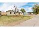 Newly renovated tan house with an orange door and a tree in the front yard at 1022 E Mariposa St, Phoenix, AZ 85014