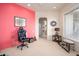 Spacious bonus room featuring an arched entry, neutral colors, and bright sunlight at 10567 E Mark Ln, Scottsdale, AZ 85262