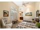 Guest bedroom with twin beds and adjacent bathroom at 10638 E Blanche Dr, Scottsdale, AZ 85255