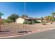 House exterior view with a street and yard at 10826 N 115Th Ave, Youngtown, AZ 85363