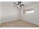 Well-lit bedroom with window and ceiling fan at 1741 N Lehmberg Ave, Casa Grande, AZ 85122