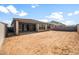 New construction backyard featuring a covered patio at 17638 W Rancho Dr, Litchfield Park, AZ 85340