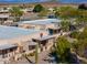 Aerial view of community, showcasing desert landscape and building layout at 221 E Nebraska St, Florence, AZ 85132