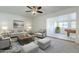 Open living space with a view into the game room and kitchen at 2818 S Cottonwood Dr, Tempe, AZ 85282