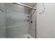 Clean shower with glass enclosure and built-in shelving at 2818 S Cottonwood Dr, Tempe, AZ 85282