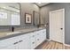 Modern bathroom with double sinks and a large shower at 34476 N 68Th Way, Scottsdale, AZ 85266