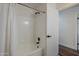 Clean bathroom with a tub and shower at 4056 E Rosemonte Dr, Phoenix, AZ 85050