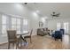 Bright living room with hardwood floors and comfortable seating at 4056 E Rosemonte Dr, Phoenix, AZ 85050