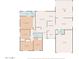 Detailed floor plan of a four-bedroom home at 4079 E Yucca St, Phoenix, AZ 85028