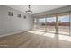 Dining room with sliding glass doors and backyard view at 4257 E John St, Gilbert, AZ 85295