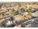 Property's aerial view highlighting the house and surrounding landscape at 4607 E Park St, Phoenix, AZ 85042