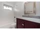 Clean bathroom with shower/tub and updated vanity at 4728 E Mulberry Dr, Phoenix, AZ 85018