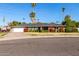 Brick ranch home with a two-car garage at 4728 E Mulberry Dr, Phoenix, AZ 85018