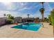 Refreshing rectangular pool in the backyard at 4728 E Mulberry Dr, Phoenix, AZ 85018