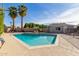 Inviting kidney-shaped pool in the backyard at 4728 E Mulberry Dr, Phoenix, AZ 85018