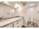 Modern bathroom with white subway tile and granite vanity at 4737 N 9Th St, Phoenix, AZ 85014