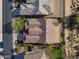 Aerial view of the house showing the roofline and backyard patio at 5927 E Sienna Bouquet Pl, Cave Creek, AZ 85331