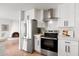 Modern kitchen with stainless steel appliances and white shaker cabinets at 6309 N 14Th St, Phoenix, AZ 85014